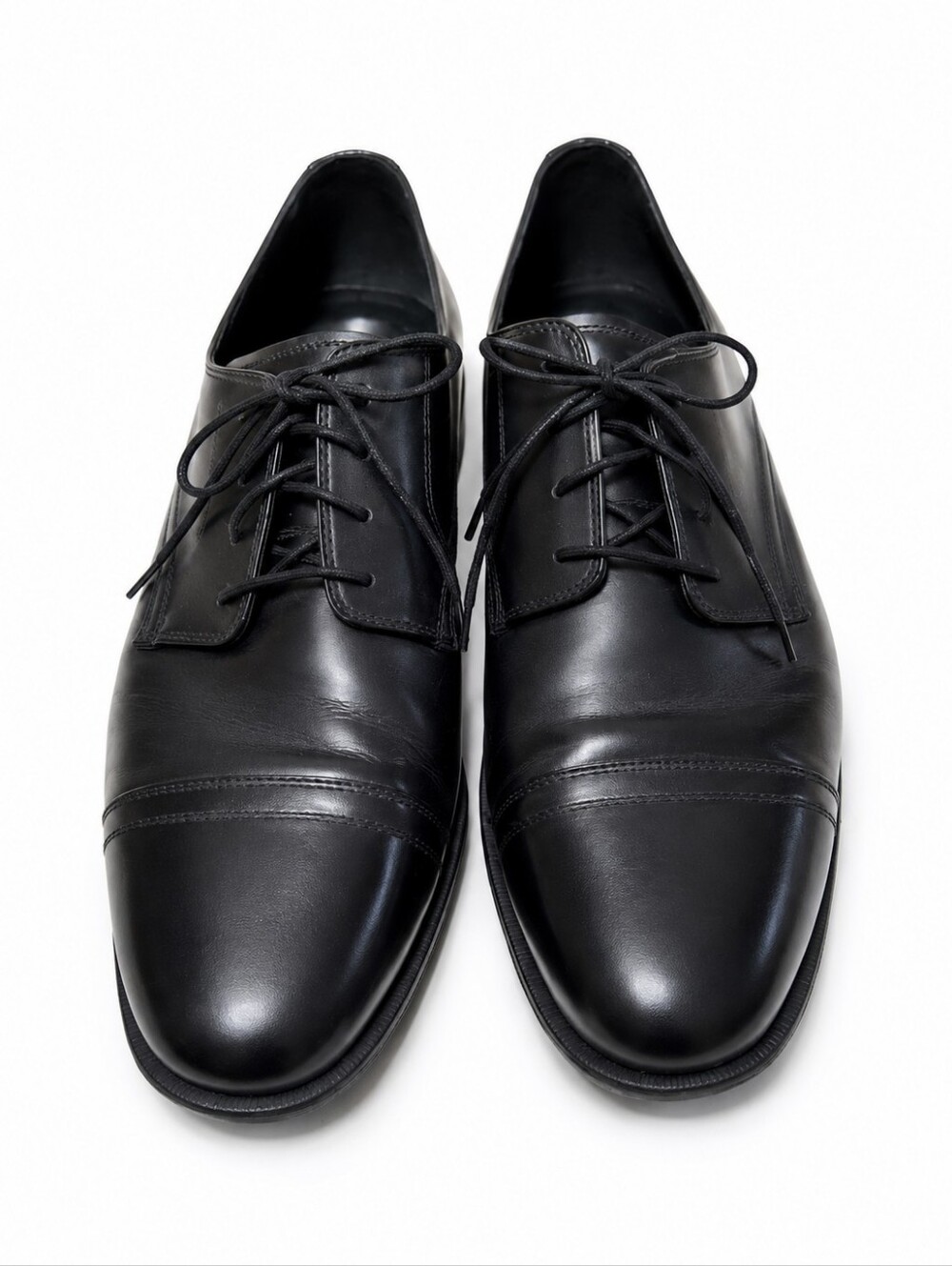 Cole Haan Men's Black Leather Cap Toe Oxford Dress Shoes Lace Up Size 10.5